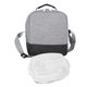 aerial view a white bay handy locking lid lunch kit, image 1 of 2
