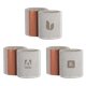 aerial view a group of aura 3 oz concrete candle, image 1 of 3
