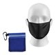 a black mask & blue bag mesh bag + mask102 (blank)