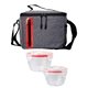 aerial view a group of nested oval cooler lunch set, image 12 of 14