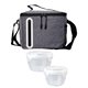 aerial view a group of nested oval cooler lunch set, image 14 of 14