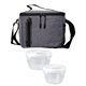 aerial view a group of nested oval cooler lunch set, image 4 of 14
