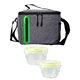 aerial view a group of nested oval cooler lunch set, image 8 of 14