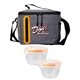 aerial view a group of nested oval cooler lunch set, image 9 of 14