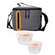 aerial view a group of nested oval cooler lunch set, image 10 of 14