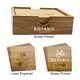 a wood bamboo coaster set