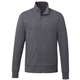 aerial view a heather dark charcoal (988) mens argus eco fleece full zip, image 1 of 4