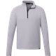 aerial view a silver heather (927) mens asgard eco knit performance quarter zip, image 1 of 4