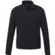 aerial view a black (995) mens asgard eco knit performance quarter zip, image 1 of 9