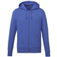 aerial view a new royal heather (561) mens argus eco fleece full zip lightweight hoodie, image 1 of 9