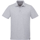 Men aerial view a heather grey (932) mens somoto eco short sleeve polo, image 1 of 10