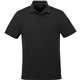 aerial view a black (995) mens somoto eco short sleeve polo, image 1 of 4