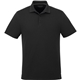 aerial view a black (995) mens somoto eco short sleeve polo, image 1 of 4