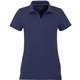 aerial view a vintage navy (573) womens somoto eco short sleeve polo, image 1 of 4