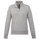 aerial view a grey mix (931) womens paddlecreek sueded fleece quarter zip pullover, image 1 of 6