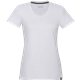 aerial view a white (125) womens somoto eco short sleeve tee, image 1 of 4