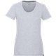 aerial view a heather grey (932) womens somoto eco short sleeve tee, image 1 of 4