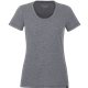 aerial view a heather charcoal (986) womens somoto eco short sleeve tee, image 1 of 4