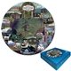 aerial view a custom 500 piece round puzzle w / custom box, image 1 of 3