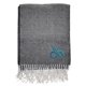 aerial view a black eastport herringbone blanket, image 1 of 2