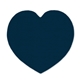 a navy blue heart - shaped rubber jar opener