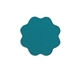 a teal daisy - shaped rubber jar opener
