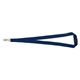 a navy 3/4 polyester lanyard with silkscreen imprint
