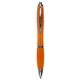 aerial view a orange electra click ballpoint pen, image 1 of 3