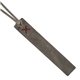 aerial view a slate gray leather & country red linen accent turner tasseled bookmark, image 1 of 2