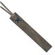 aerial view a slate gray leather & royal blue linen accent turner tasseled bookmark, image 1 of 2