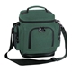 a forest green 600d polyester leakproof cooler w / leatherette bottom