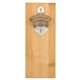 aerial view a bamboo magnetic bamboo wall mounted bottle opener, image 1 of 3