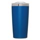aerial view a blue maddox 20 oz stainless steel vacuum insulated tumbler, image 1 of 2