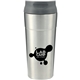 aerial view a silver frenchie tumbler 17oz, image 1 of 3