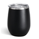aerial view a black 12 oz swig life(tm) stainless steel stemless wine tumbler, image 1 of 6