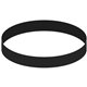 a black debossed silicone wristband