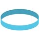 a bright blue debossed silicone wristband