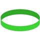 a bright green debossed silicone wristband