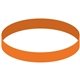 a orange debossed silicone wristband