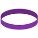 a purple debossed silicone wristband