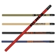 a group of 2 matte black pencil w / black eraser
