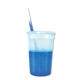 aerial view a group of promotional personalized 22 oz mood stadium plastic cup / straw / lid set, image 14 of 25