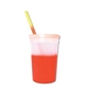 aerial view a group of promotional personalized 22 oz mood stadium plastic cup / straw / lid set, image 16 of 25