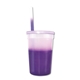 aerial view a group of promotional personalized 22 oz mood stadium plastic cup / straw / lid set, image 18 of 25