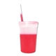 aerial view a group of promotional personalized 22 oz mood stadium plastic cup / straw / lid set, image 19 of 25