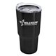 a black 30 oz double wall stainless steel tumbler