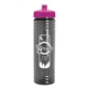 a pink lid & smoke bottle 24 oz slim fit water bottle with push - pull lid