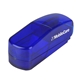 aerial view a transparent blue polystyrene pill splitter, image 1 of 3