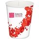 a red floating cube custom stadium cup