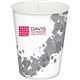 a grey floating cube custom stadium cup